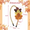 WRBAJIS Fall Maple Leaf Headband Glitter Fall Leaves Hair Bands Thanksgiving Hair Accessories for Women Girls Autumn Harvest Festival Party Supplies Orange Yellow