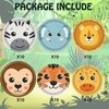 60Pcs Jungle Safari Party Paper Plates Jungle Zoo Animal Print Party Supplies 7"Animal Shaped Plates Safari Theme Party Plates for Baby Shower Jungle Animal Theme Birthday Party Decorations