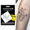 INKARTLINK Semi Permanent Tattoos, Tattoos for Women, Holiday Tattoos, Party Favors, Lasts 7-15 Days, Waterproof and Non-reflective, Unique Design (Heart-Shaped Flower)