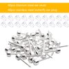 Ear Piercing Studs, 40pcs Stainless Steel Ear Piercing Stud Earrings Hypoallergenic Ear Nose Body Piercing Studs with 40pcs Earring Backs Anti-sensitive for Women Men Home Use, 15x1x4mm