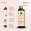 NATURE-O-CARE Hibiscus & Aloe Vera Herbal Hair Oil for Nourished and Shiny Hair- Anti-Breakage Formula Nourish, Strengthen & Hydrate Scalp & Hair Follicles 6.76 FL.OZ