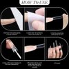3XL Coffin No C Curve Nail Tips-Clear Acrylic Nails Long Coffin Shape Nail Tips SITELENABY 420 pcs Flattened Half Cover False Nails for Nail Salons and DIY French ABS Nail Art Tips 12 Size (coffin 3xl no c 420pcs per box)