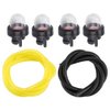 Hipa 4 Pack 12318139130 Primer Bulb for Echo CS400 CS310 CS300 CS305 CS340 CS370 CS3400 CS3450 CS450 Chainsaw Husqvarna Weedeater Poulan Ryobi Craftsman Stihl Homelite Trimmer Blower with Fuel Line