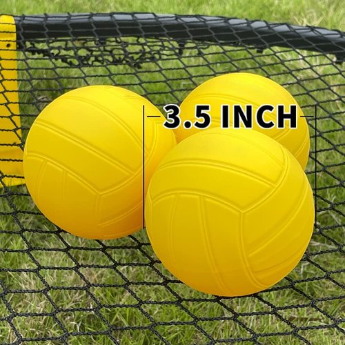 metaball roundnet Game Ball Replaceable Competitive Balls Mini Volleyball 3-Pack with Pump