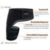 Vriksasana Groin Hip Brace | Sciatica Support Wrap | Hamstring Compression Sleeve for Men and Women for Pulled Quadriceps Thigh Muscle, Hip Flexor Strain, Bursitis and Arthritis (Left Leg)