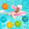 KISSHAKE Baby Pool Float, Baby Swim Float, Mermaid Baby Swimming Float, Smart Swim Trainer, Inflatable Pool Floats for Toddlers, Infant Baby Pool Toys, 2023 Upgraded Version