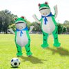 Stegosaurus Inflatable Frog Costume for Kids Halloween Cute Animal Costumes Funny Blow Up Suit for Boys Girls Cosplay Party