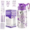 Gift for Girls, Decorate Your Own Water Bottle for Girls, Arts and Crafts for Kids Ages 8-12, Gifts for 8 Year Old Girls, 4-6-8-12 Year Old Girl Birthday Christmas Gifts, Gift Ideas for Girls, Purple