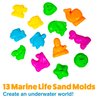 USA Toyz Sand Molds Beach Toys for Kids - 23pk Sand Castle Building Kit Sandbox Toys for Toddlers, Compatible with Molding Clay or Play Sand, Beach Sand Water Toys Indoor Outdoor Sensory Toys for Kids