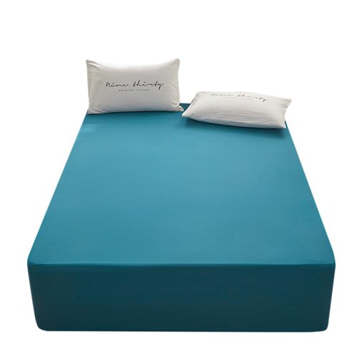 rushrushlulu Soft and Microfiber Twin Fitted Bed Sheet only Fits 15inches Bed Matress Sheets Deep Pocket Soft Fitted Sheets Blue