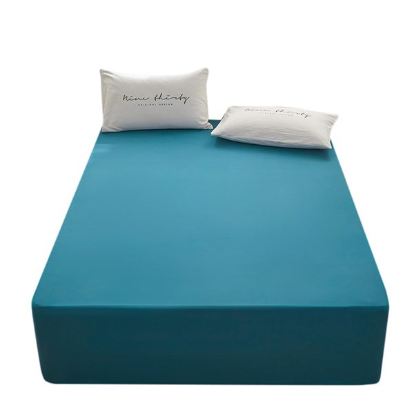 rushrushlulu Soft and Microfiber Twin Fitted Bed Sheet only Fits 15inches Bed Matress Sheets Deep Pocket Soft Fitted Sheets Blue