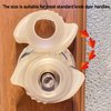 6Pcs(3"W x 2" D) Silicone Door Knob Grips - Anti-Static Door Knob Cover - Great Grips with Glow Inserts Sleep Aids-Silicone Doorknob Bumper Grips, Elderly Door Knob Open Doors Easily