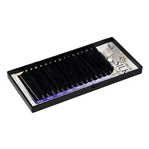 Diamond Silk Lashes C Curl .10mm thickness (thinnest) Eyelash Extensions (.10 x 14mm)