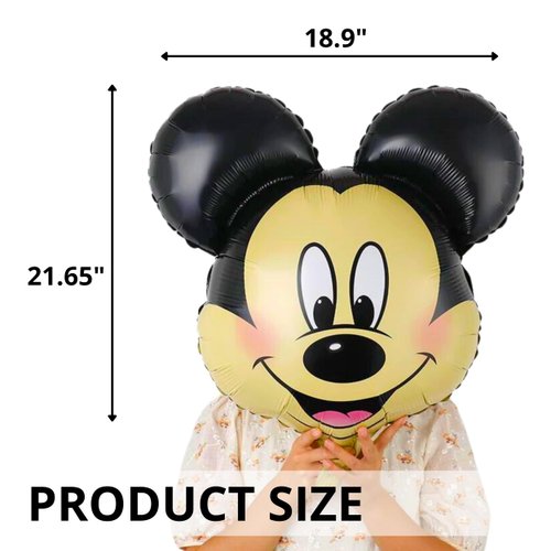 Big Cartoon Animal Head Balloon – Foil Birthday Balloon Decorations Mouse Head Balloon Kids Party Supplies Giant Foil Balloons
