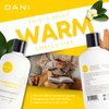 DANI Natural Nourishing Conditioner Naturals - Organic Ingredients Hydrate & Strengthen Hair - Sulfate, Phthalate & Paraben Free - Vegan & Cruelty Free - 12 Ounces (Sandalwood Vanilla)