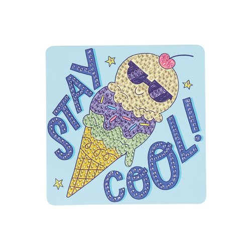 Ooly Razzle Dazzle DIY Mini Gem Art Kit - Cool Cream