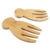 Totally Bamboo Salad Hands, Set of 2 Bamboo Wood Salad Servers, Great for Tossing and Serving Salad, Pasta and More