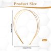 Aeaocvo 2 Pcs Metal Headband Gold Headbands for Women, Multi Layers Hairbands Metal Hair Band, Gold Elegant Hair Hoop Headpiece for Women Girls Bridal Hair Styling Accessories