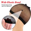 20PCS HD Wig Cap for Lace Front Wig, Stocking Stretchy Wig Caps for Women Men, Stretchy Nylon Stocking Wig Caps Wig Bald Cap for Wigs, Transparent Wig Cap Thin Wig Cap with Elastic Band(HD Black)
