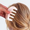 Beaupretty Hair Comb, Resin Scalp Massage Comb, Multi-Functional Hair Massager Comb for Scalp Care, Light color