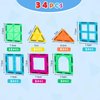 Gemmicc Magnetic Tiles, Magnet Toys Building Blocks for Kids, STEM Approved Educational Toys, Starter Set Magnet Puzzles Stacking Blocks,Sensory Montessori Toys for Boys Girls