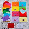 Supla 160 Sets Colorful Mini Envelopes with Blank Business Cards 16 Colors Small Notecards Quick Thank You Note Lunchbox Note Gift Note Cards Tiny Love Notes Envelopes Bulk Mini Stationery Set