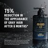 MARO17 Black+ Shampoo - Mens Shampoo For Gray Hair Reversal, Sulfate Free DHT Blocker Shampoo For Men with Royal Jelly & Collagen for Thicker, Darker Hair - Promotes Hair Growth & Prevents Greying