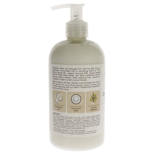 100 Percent Virgin Coconut Oil Daily Hydration Conditioner by Shea Moisture for Unisex - 13 oz Conditioner