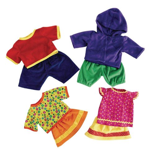 Excellerations 8 Pieces to Fit Baby Dolls 12 to 17 inches, Clothes, Outfits