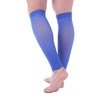 Doc Miller Calf Compression Sleeve 1 Pair 15-20 mmHg Firm Support Graduated for Sports Running Recovery Shin Splints Varicose Veins (Blue, L)