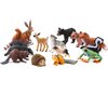Gemini&Genius 16PCS Woodland Animal Baby Toys, Soild Plastic Forest Animals Educational Toy Figures, Cake Toppers Cupcake Toppers and Gifts for Kids
