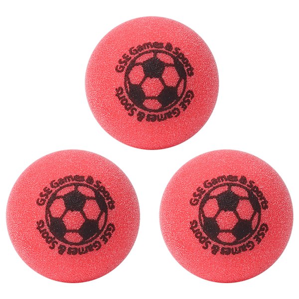 GSE Games & Sports Expert Regulation Size 1.365" Table Soccer Foosball Table Replacement Balls, Official Tournament Table Soccer Balls, Foosball Table Accessories (Red - 3 Pack)