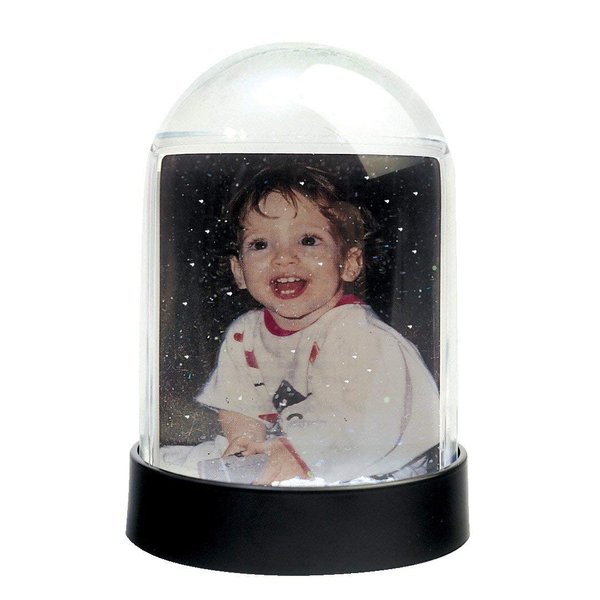 Vertical Photo Snow Globe (Black)
