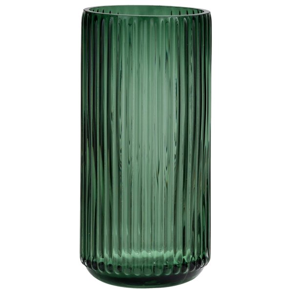 TIMEFOTO Flower Vase 7.5 inch Green Thickened Glass Vase for Bookshelf,Dinner Table,Indoor Office Desktop,Meeting Room,Bathroom,Countertop,Home Christmas Day Decoration