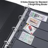 Stamp Collection Inserts - Collector Stamp Album 12 Sheets with 4 Mixed Sizes Single Side for Stamp Collection Binder Kit IS02MX112