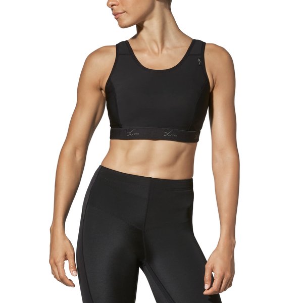 CW-X Women's High Impact Stabilyx Full Figure Sports Bra, Black, 38D