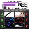 Acrylic Interior Car LED Strip Light with Wireless APP, RGB 6 in 1 with 175 inches 593 LEDs Fiber Optic Ambient Lighting Kits, 16 Million Colors Sound Active Function Car Neon Lights