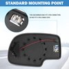 Exterior Passenger Side Heated Mirror Glass Replacement for 2003-2007 Cadillac Escalade, Chevrolet Avalanche, Silverado, Suburban, Tahoe, GMC Sierra, Yukon - Side View Convex Mirror with Turn Signal