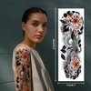 CUTELIILI Full Arm Temporary Tattoo Sleeve for Women 8 Sheets, Flora Tattoos Temporary, Fake Tattoos That Look Real