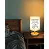 Calibron Gifts for Mom from Daughter Son, Mom Birthday Gifts Fabric Lamp, Birthday Gifts for Mom Table Lamp with Wooden Stand Unique Mom Gifts