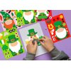 D4DREAM St.Patricks Day Sticker for Kids 24 Sheets St.Patrick's Day Crafts Stickers Make a St.Patricks Day Grome Face Sticker for Kids St.Patrick's Day Party Games Activities Favors Supplies Gift