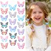 Paderison 20Pcs Moving Glitter Hair Clips Fairy Accessories for Women and Teens, Colorful 90s Clips (Purple)