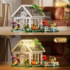 Flower House Building Set with LED Lights,Flower Shop Building Kits Creative Floral Greenhouse Kit for Girls Age 6+ (625PCS)
