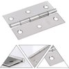 FOCCTS 18 Pack Folding Door Hinges, 2 x 3 inch Stainless Steel Square Butt Hinges for Home Furniture Hardware Closet Door with Enough Screw