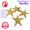 Bonka Bird Toys 3323 Pk4 Natural Huge Vine Stars 6" High by 6" Wide, Parrot Bird Toys, Conure, Amazon, African Grey, and Similar Sized Birds