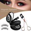 Magnetic Eyelashes without Eyeliner - Reusable Dual Magnetic lashes with 16 Pairs, No Glue 3D False Eyelashes Kit, Magnetic Eyelashes Natural Look