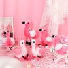 Skylety 8 Pcs 6 Inch Plush Flamingo Party Favors Small Flamingo Stuffed Animal Toy Flamingo Ornaments Keychain Birthday Party Supplies