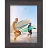 Poster Palooza 5x6 Frame Brown Distressed Mahogany Solid Wood Picture Frame with UV Acrylic Plexiglass, Foam Board Backing & Hanging Hardware Included