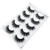 False Eyelashes Mink Lashes Fluffy Dramatic 20mm Long Faux Mink Eyelashes D Curl Wispy Fake Lashes Pack Look Like Extension