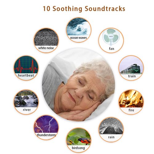 White Noise Machine and Aromatherapy Essential Oil Diffuser,with 7-color Lights,10 Soothing Sounds, 2 Night Light,3 Timer and Waterless Auto Shut off Sleep Sound Machine